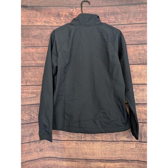 Lands End Womens Full Zip Softshell Waffle Fleece Jacket Navy Size M Oeko-Tex - Picture 2 of 7